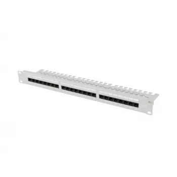 Patch panel LANBERG PPUA-1124-S 24-portowy 1U 19 cali Kategoria 6A UTP