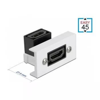 Moduł HDMI DeLOCK Easy 45 81304 kątowy 90° 22,5 x 45 mm