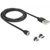 Kabel USB DeLOCK 85723 USB 2.0 1,1 m USB A USB C/Micro-USB B Czarny