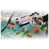 Jamara 410065 Impulse Laser Bug Hunt Set, zabawkowy pistolet laserowy z celem, biały/pomarańczowy