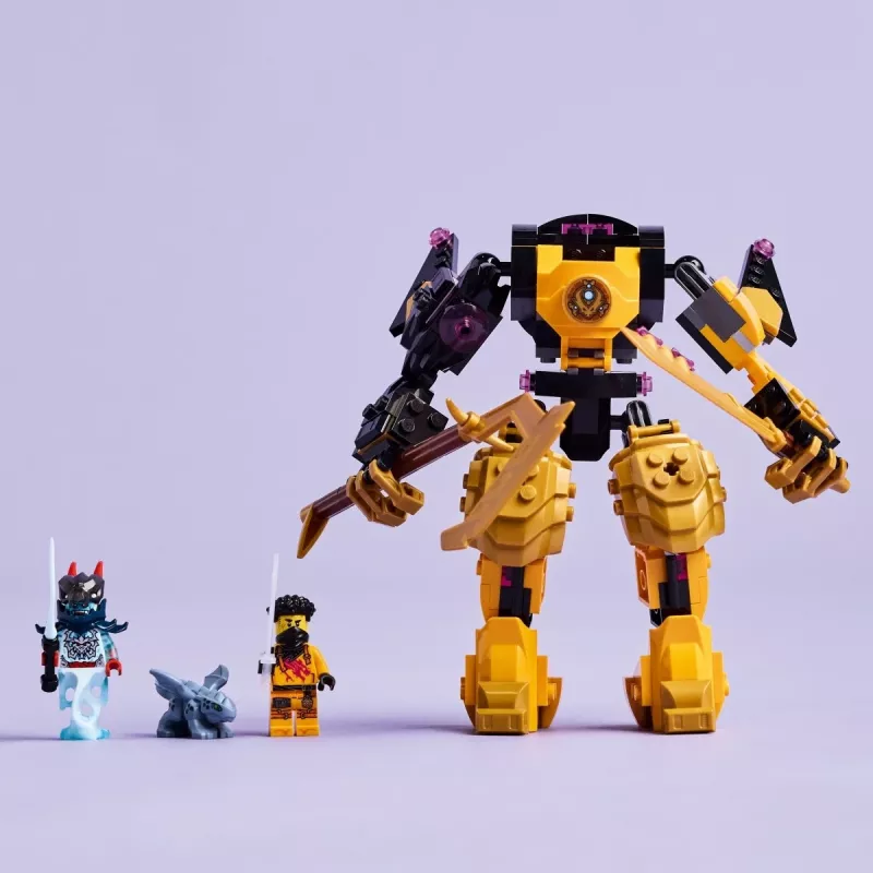 Zestaw konstrukcyjny LEGO NINJAGO 71839 Arin's Spinjitzu Battle Mech, 213 elementów, 2 minifigurki, wysokość 160 mm