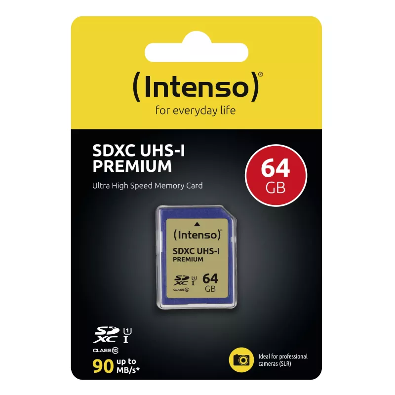 Karta pamięci Intenso 64GB SDXC UHS-I Klasa 10 3421490