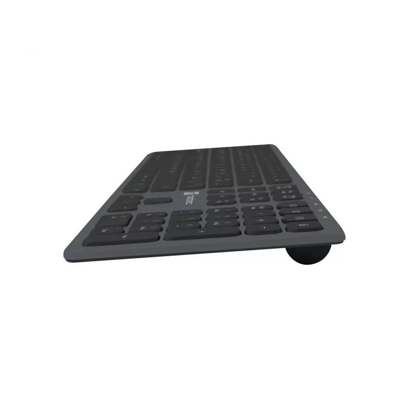 NATEC NKL-1830 Klawiatura uniwersalna RF bezprzewodowa Bluetooth QWERTY hiszpańska czarno-szara