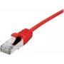 Kabel krosowy Ethernet Dexlan 858730 CAT6a S/FTP 1 m, czerwony