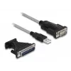 DeLOCK Adapter USB 2.0 Typ-A na szeregowy RS-232 D-Sub 9 + D-Sub 25