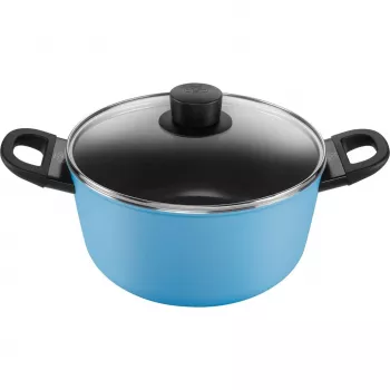 Patelnia Ballarini Caprera 2H 24 cm, nieprzywierająca, niebieska