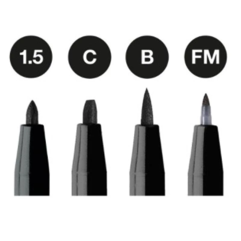 Pisak Faber-Castell 167153 — marker z końcówką filcową, czarny, pojedyncza sztuka