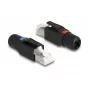 DeLOCK wtyk RJ45 do montażu polowego Kat.6A czarny prosty