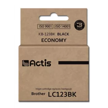 Actis KB-123Bk Tusz (zamiennik Brother LC123BK/LC121BK; standardowy; 15 ml; czarny)