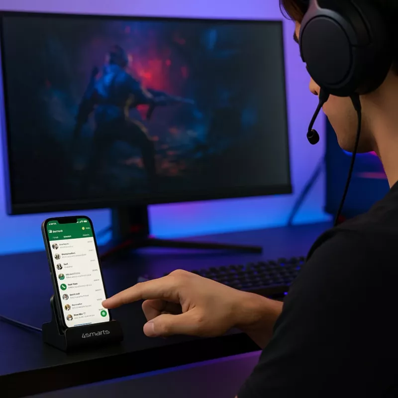 4smarts Stacja dokująca VoltDock USB-C 60 W szara (541426)