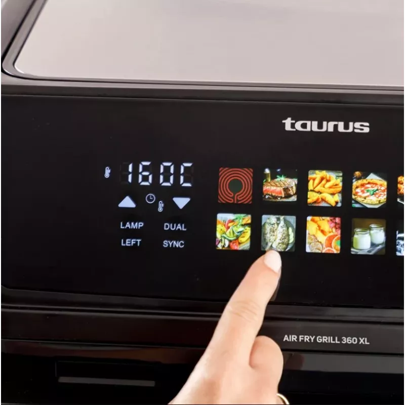 Beztłuszczowa frytkownica z długim koszem i grillem Taurus 973004000