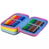 Trzypiętrowy piórnik z wyposażeniem CoolPack Jumper 3 IN THE GARDEN