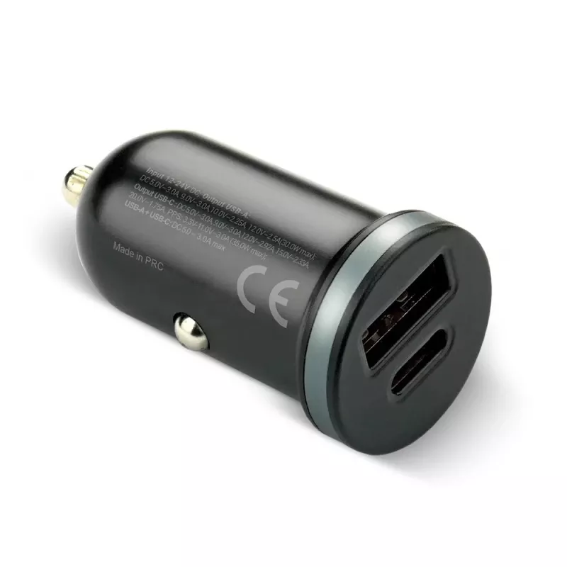 Ładowarka samochodowa everActive CC-30Q QC3.0 35W — 1x USB-A, 1x USB-C, szybkie ładowanie