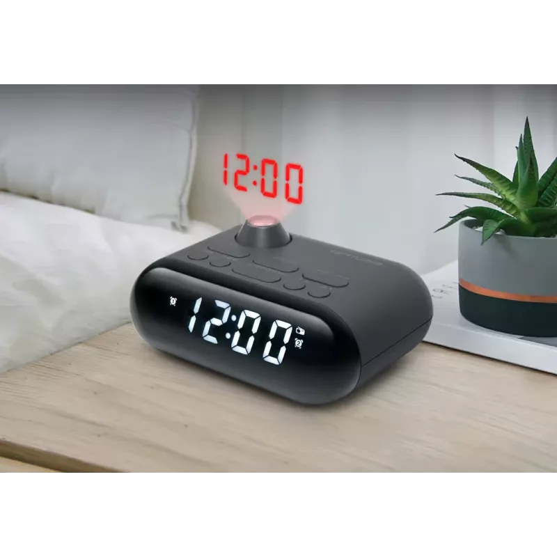 Zegar radiowy Muse z projekcją | M-179 P | Radio FM