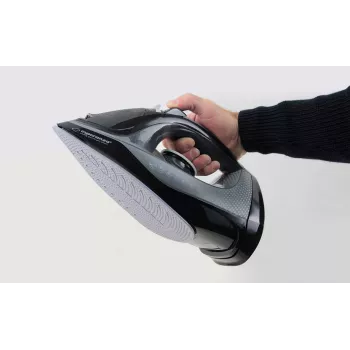 Żelazko parowe Esperanza EHI011 z ceramiczną stopą, szare, czarne, 2600 W