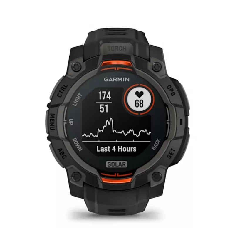 Garmin Instinct® 3 – 45 mm, Zegarek solarny Czarny