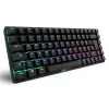 Mechaniczna klawiatura gamingowa Sharkoon Skiller SGK50S3 PBT czarno-żółta RGB