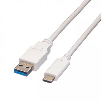 VALUE - Kabel USB - USB 3.0 (M) do USB Type C (M) - 5 V - 900 mA - 1 m - Biały (11.99.9011)