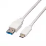 VALUE - Kabel USB - USB 3.0 (M) do USB Type C (M) - 5 V - 900 mA - 1 m - Biały (11.99.9011)
