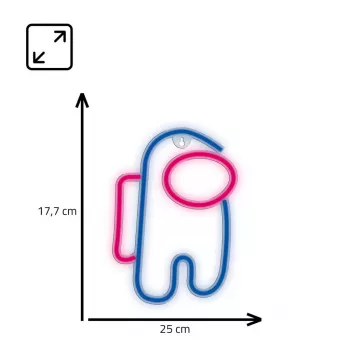 Dekoracyjne światło LED w stylu neonu MANTA SNL27BLT Style Neon Lights ASTRONAUT, blat stołowy, ścienny, akcent LED z wtyczką