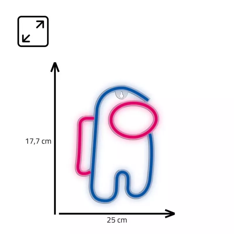 Dekoracyjne światło LED w stylu neonu MANTA SNL27BLT Style Neon Lights ASTRONAUT, blat stołowy, ścienny, akcent LED z wtyczką