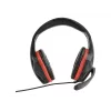 Przewodowy zestaw słuchawkowy do gier GEMBIRD GHS-03 — 20–20000 Hz, kabel 2 m, 250 g, czarno-czerwony