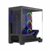 Obudowa PC MODECOM Volcano Stellar 5F ATX Midi Tower, szkło hartowane, 5 fabrycznie zamontowanych wentylatorów, USB‑C, obsługuje microATX/ATX, maks. GPU 420 mm, wysokość chłodzenia CPU 175 mm