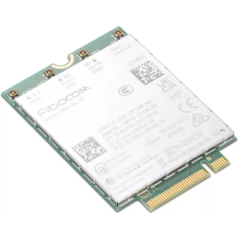 4G Wewnętrzny WWAN Lenovo Fibocom L860-GL-16 1000 Mbit/s Bezprzewodowy M.2
