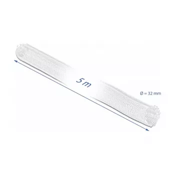 Oplot pleciony DeLOCK 20818 5 m x 32 mm biały