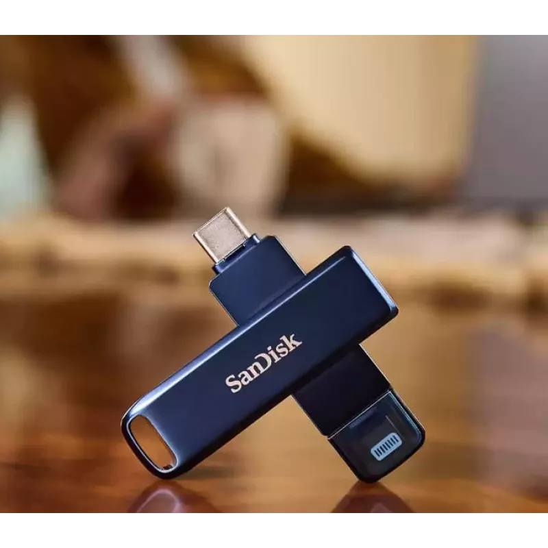 Pamięć flash USB SanDisk 256 GB USB Type-C Lightning iXpand
