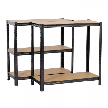 Extralink Metalowy regał magazynowy 180x90x40 Czarny
