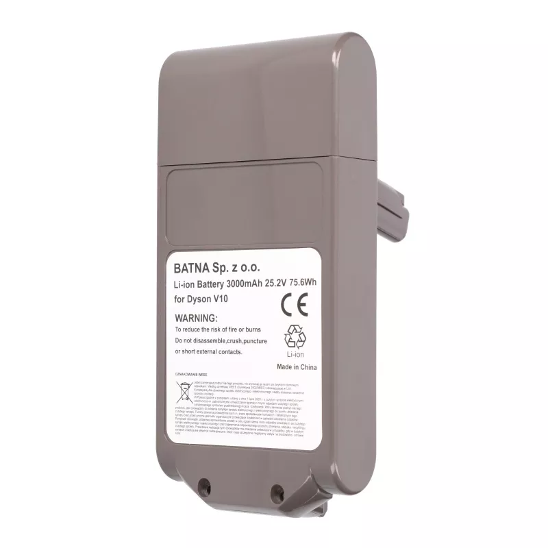 Bateria do odkurzacza Dyson V10 25,2 V 3000 mAh