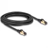DeLOCK Kabel sieciowy RJ45 Cat.6A męski do męskiego S/FTP czarny 3 m
