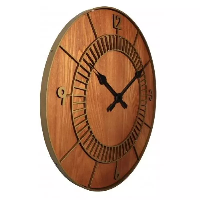 NeXtime klok 3113br Wood Round, Ø50 cm, Ścienny, Brązowy