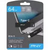 Pendrive PNY Elite-X 64 GB USB Type-C 3.2 Gen 1 (3.1 Gen 1) Czarny (P-FDI64GELTXC-GE)