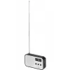 Przenośne radio cyfrowe Adler AD 1907 — AM/FM, tuner cyfrowy, alarm, USB-C, bateria 600 mAh, LCD, 20 ustawień, antena teleskopowa