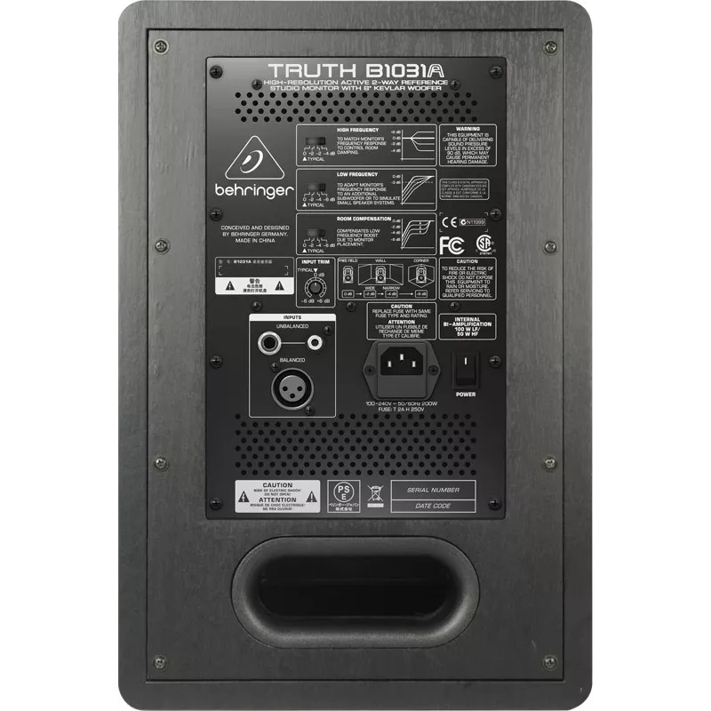 Behringer Truth B1031A 2-drożny srebrny, żółty przewodowy 100 W