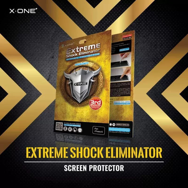 Etui Shock Eliminator X-ONE do iPhone'a 7 — czarne, wytrzymała lekka osłona ochronna