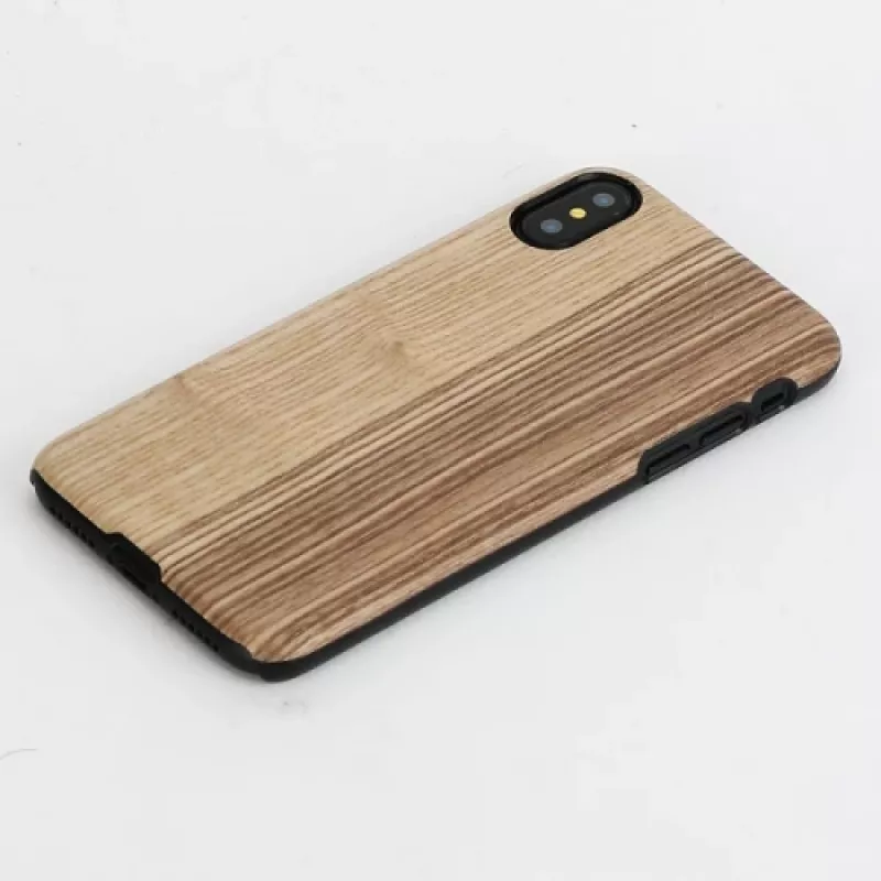 etui na smartfona man and wood for iPhone X/XS — vintage olive Czarny
