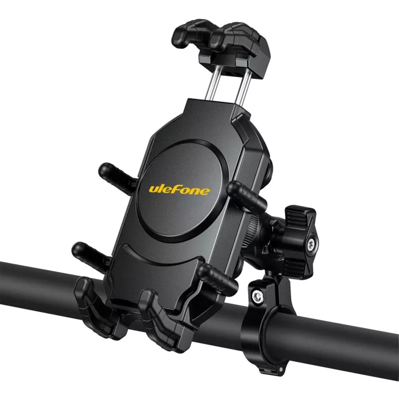Pasywny uchwyt UleFone Armor Mount Pro do telefonów komórkowych — mocowanie na kierownicę, do rowerów i hulajnóg, czarny