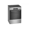 Kuchenka Bosch HLS79Y351U Seria 6, płyta indukcyjna, piekarnik elektryczny, stal nierdzewna, szerokość 60 cm, grill, LCD, 63 l, głębokość 60 cm