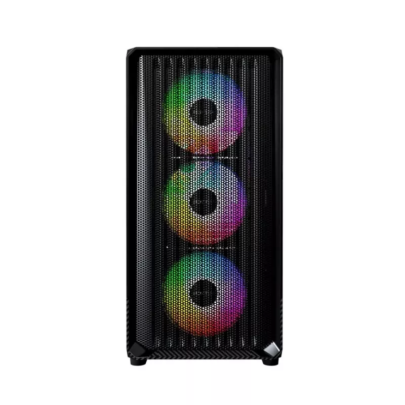 Montech X5M (B) Obudowa PC Micro Tower — Micro‑ATX/Mini‑ITX, 3x120mm przód, 1x120mm tył, obsługa zasilacza ATX, 2x3,5 cala + 4x2,5 cala, Czarna