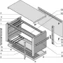 SCHROFF Obudowa kompletna, nieekranowana - PROPAC PRO Enclosure.3HE 28TE 266T (24576001)