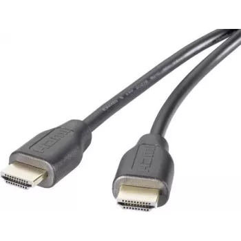 Kabel połączeniowy HDMI SpeaKa Professional 1,50 m, kanał zwrotny audio, pozłacane styki wtyków, czarny [1x wtyk HDMI - 1x wtyk HDMI] (SP-9001756)