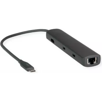 Stacja dokująca ROLINE 12021124 USB 3.2 Gen 1 Type-C Szary Przewodowa