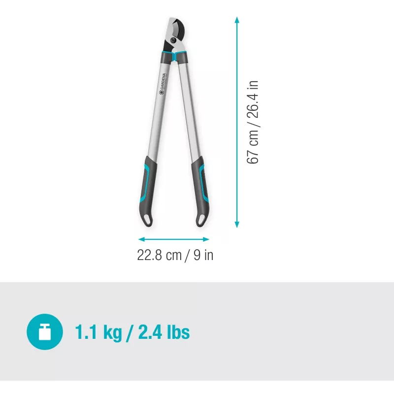 Gardena nożyce EasyCut L szare/turkusowe 50 cm (12031-88)