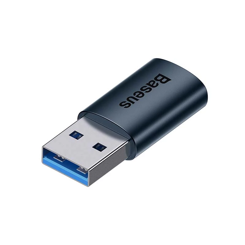 Baseus Ingenuity adapter USB-A na USB-C OTG (niebieski)