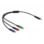 Kabel ładujący DELOCK 3 w 1 USB Type-C Lightning Micro USB 30 cm