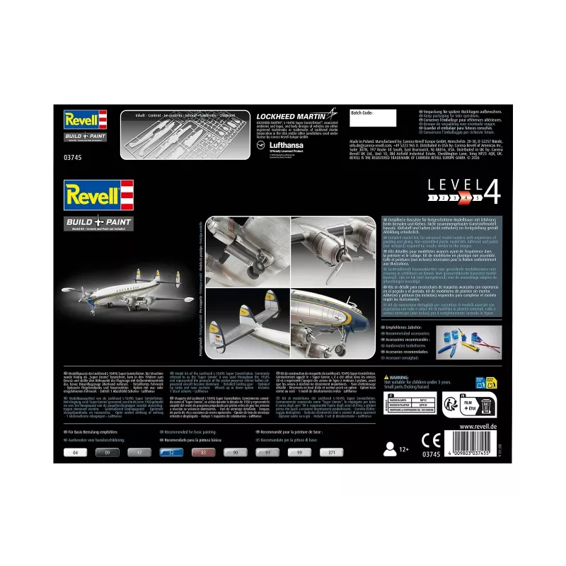 Zestaw modelu plastikowego REVELL Lockheed L.1049G Super Constellation Lufthansa model w skali