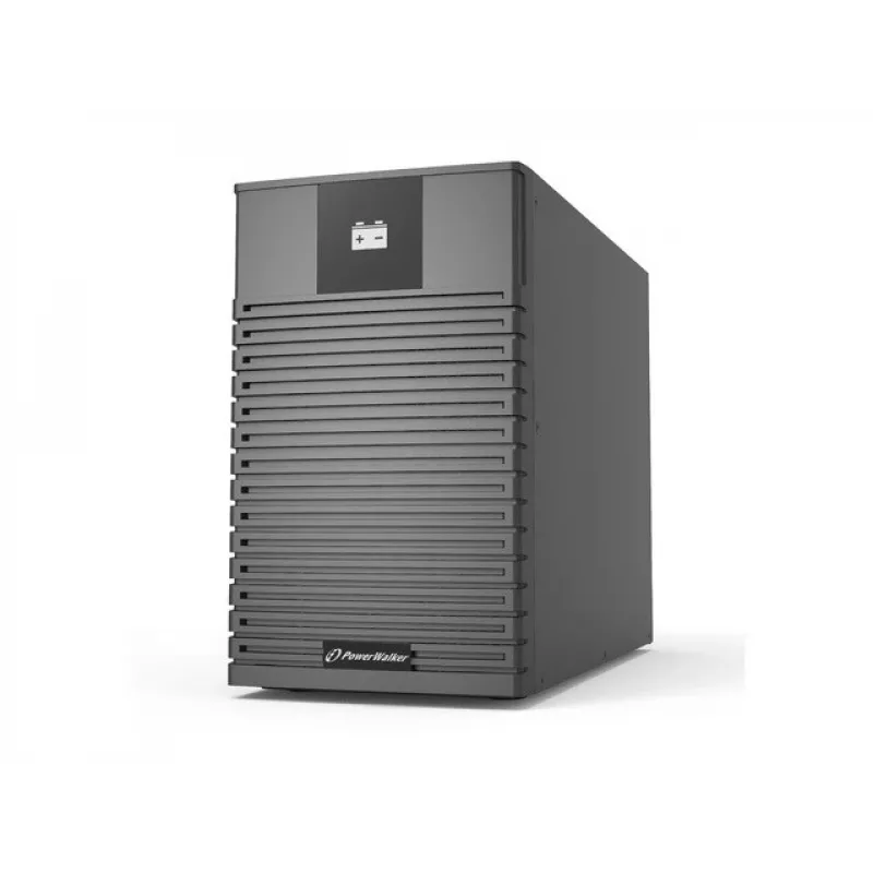 Szafa bateryjna UPS PowerWalker BP I72T-12x9Ah Tower Czarna — 12 wnęk, baterie 9 Ah, kółka jezdne, 318×192×428 mm